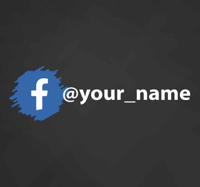 Aanwijzingen muurstickers Facebook sociale media-logo - thumbnail