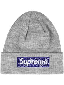 Supreme bonnet Bandana Box Logo Supreme x New Era - Gris