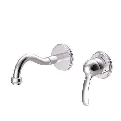 Inbouw Wastafelmengkraan Tres Clasic Gebogen 1 Hendel Chroom Tres