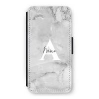 Ivory Marble: iPhone 12 Pro Flip Hoesje