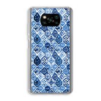 Blauw motief: Xiaomi Poco X3 NFC Transparant Hoesje