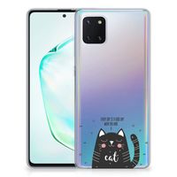 Samsung Galaxy Note 10 Lite Telefoonhoesje met Naam Cat Good Day