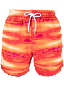 Derek Rose short de bain à imprimé tie dye - Rouge