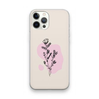 Roses are red: iPhone 12 Pro Max Transparant Hoesje