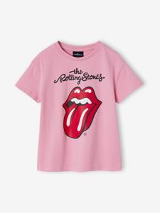 T-shirt The Rolling Stones® voor meisjes pioenroos