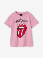 T-shirt The Rolling Stones® voor meisjes pioenroos