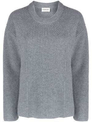 P.A.R.O.S.H. pull en cachemire à col rond - Gris
