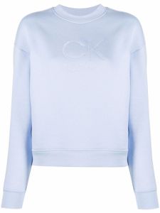 Calvin Klein sweat à logo imprimé - Bleu