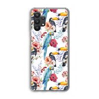 Bloemen tukan: Samsung Galaxy A32 5G Transparant Hoesje