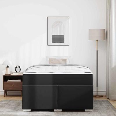 Bedframe Zwart 120 x 200 cm Kunstleer