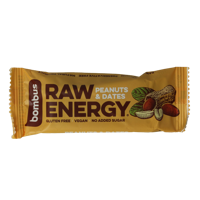 Bombus Raw energy bar peanut & dates 50 Gram