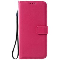 Samsung Galaxy A42 hoesje - Bookcase - Pasjeshouder - Portemonnee - Camerabescherming - Kunstleer - Roze