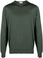 John Smedley pull léger en coton - Vert