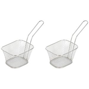 2x Snackhouder/snackmandje 24 cm   -