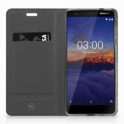 Nokia 3.1 (2018) | Hoesje met Magneet | Batik Rood