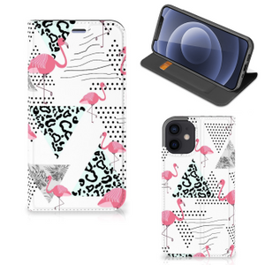 iPhone 12 Mini Hoesje maken Flamingo Triangle