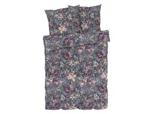 LIVARNO home Dekbedovertrek 240 x 220 cm (Bloemen/blauw)