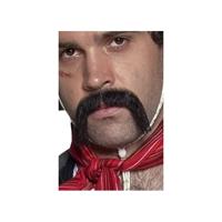 Zwarte Mexicaanse verkleed nepsnor - Plaksnorren/nepsnorren - volwassenen - carnaval Zwarte Mexicaanse verkleed nepsnor - Plaksnorren/nepsnorren - volwassenen - carnaval