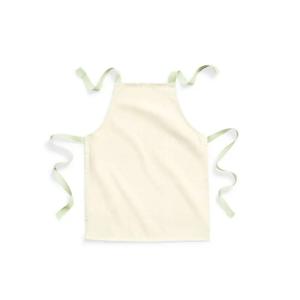 Keukenschort / kliederschort/ kookschort/ knutselschort/ kinderschort - creme wit/groen - Kinderen