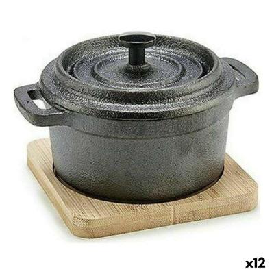 Sauspan Kinvara 219SJ091 219SJ091 Bruin Zwart Hout Bamboe Smeedijzer 13 x 8,5 x 10 cm 10 x 8.5 x 13 cm 13 x 10 x 8,5 cm (12 Stuk