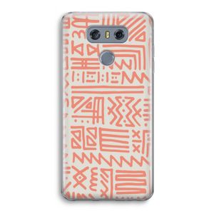 Marrakech Pink: LG G6 Transparant Hoesje