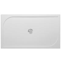 GO by Van Marcke Argon douchebak polybeton gelcoat 140x80x3cm rechthoek afvoer D90mm zonder potenstel wit EBG-1480C