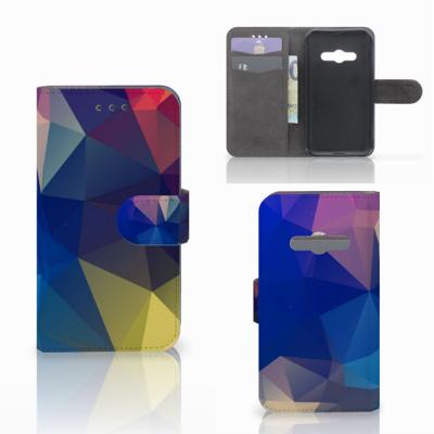 Samsung Galaxy Xcover 3 | Xcover 3 VE | Book Case | Polygon Dark