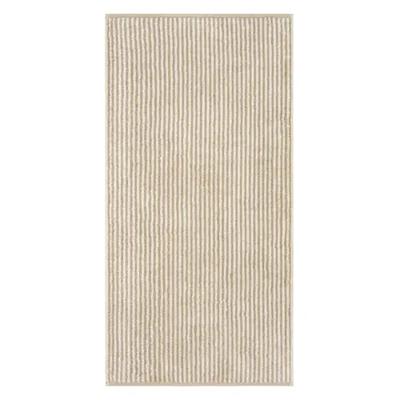 Cawö Cawö Two-Tone Stripe Handdoek 50x100 sand
