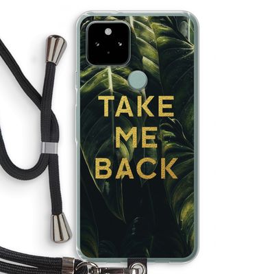 Take me back: Pixel 5 Transparant Hoesje met koord