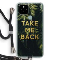 Take me back: Pixel 5 Transparant Hoesje met koord