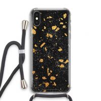 Terrazzo N°7: iPhone X Transparant Hoesje met koord