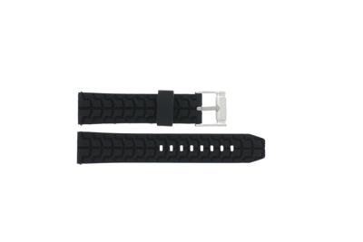 Horlogeband Universeel JD051 Silicoon Zwart 22mm