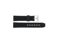 Horlogeband Universeel JD051 Silicoon Zwart 22mm