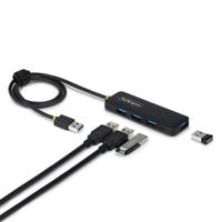 USB-HUB Startech H5A4A-USB-HUB-2 Zwart