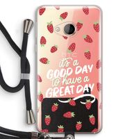 Don't forget to have a great day: HTC U Play Transparant Hoesje met koord