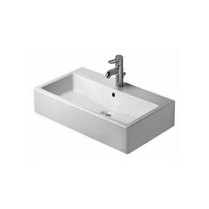 Duravit Vero Wastafel Wondergliss Met 1 Kraangat 80x47x17.5 cm Keramiek Glanzend Wit