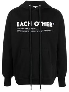 Each X Other hoodie à logo imprimé - Noir