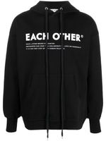 Each X Other hoodie à logo imprimé - Noir