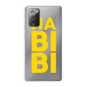 Habibi Majorelle : Samsung Galaxy Note 20 / Note 20 5G Transparant Hoesje