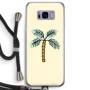 Palmboom: Samsung Galaxy S8 Transparant Hoesje met koord