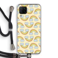 Regenboog: Huawei P40 Lite Transparant Hoesje met koord