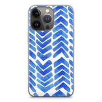 Blauwe pijlen: iPhone 13 Pro Transparant Hoesje Blauwe pijlen: iPhone 13 Pro Transparant Hoesje