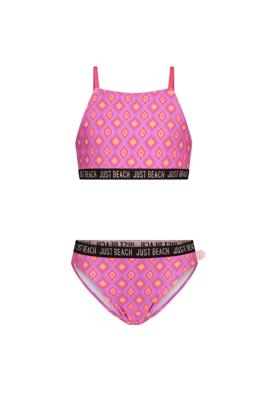 Just Beach zomer bikini meisjes - paars - crossback - Florida