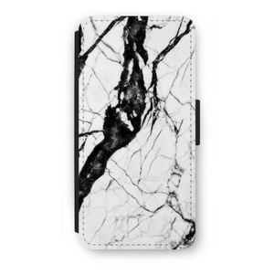 Witte marmer 2: iPhone SE 2020 Flip Hoesje