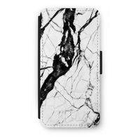 Witte marmer 2: iPhone SE 2020 Flip Hoesje