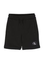 Calvin Klein Kids short à logo imprimé - Noir