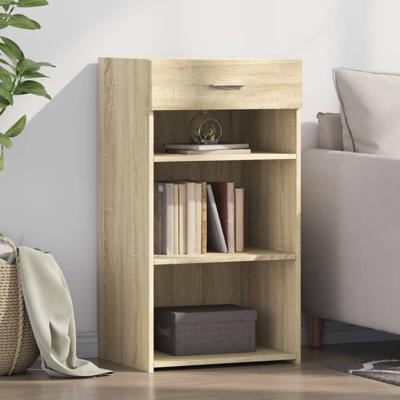 Dressoir 50x42,5x93 cm bewerkt hout sonoma eikenkleurig