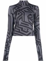 MCQ haut à imprimé géométrique - Noir