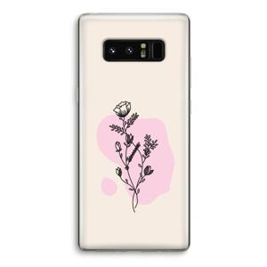 Roses are red: Samsung Galaxy Note 8 Transparant Hoesje