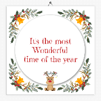 Tekst tegeltje wonderful time of the year